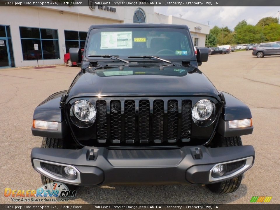 2021 Jeep Gladiator Sport 4x4 Black / Black Photo #2