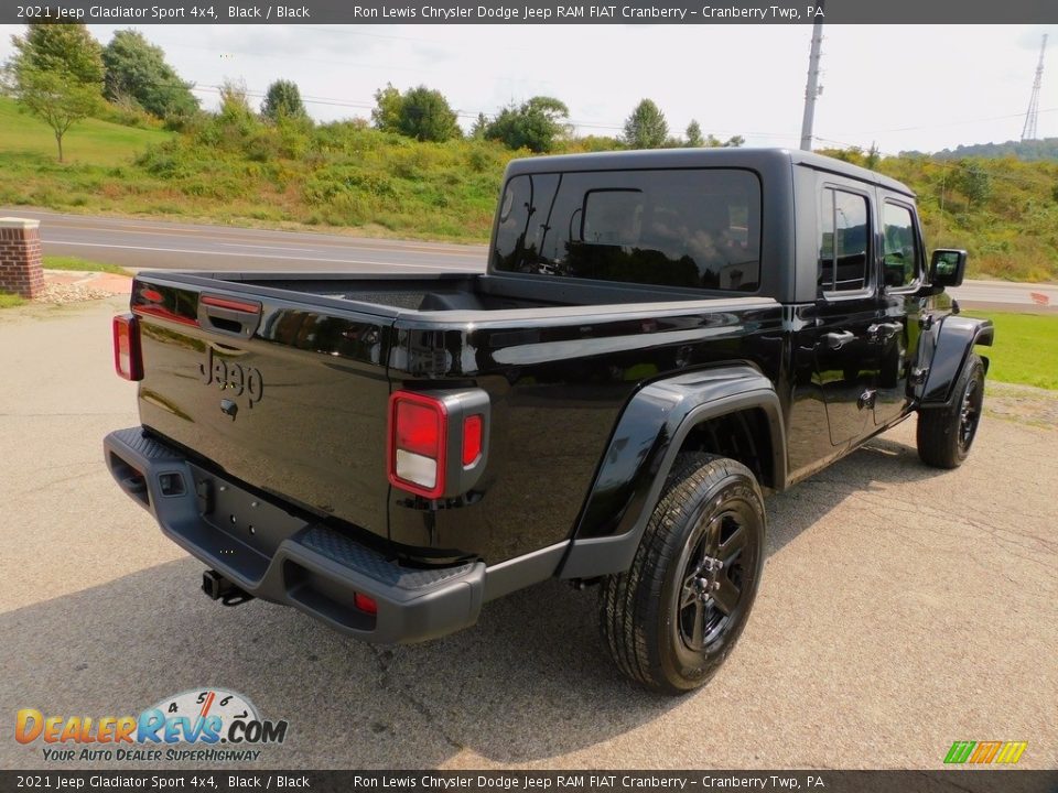 2021 Jeep Gladiator Sport 4x4 Black / Black Photo #5