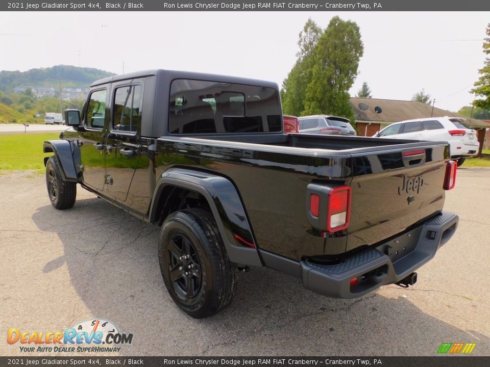 2021 Jeep Gladiator Sport 4x4 Black / Black Photo #8