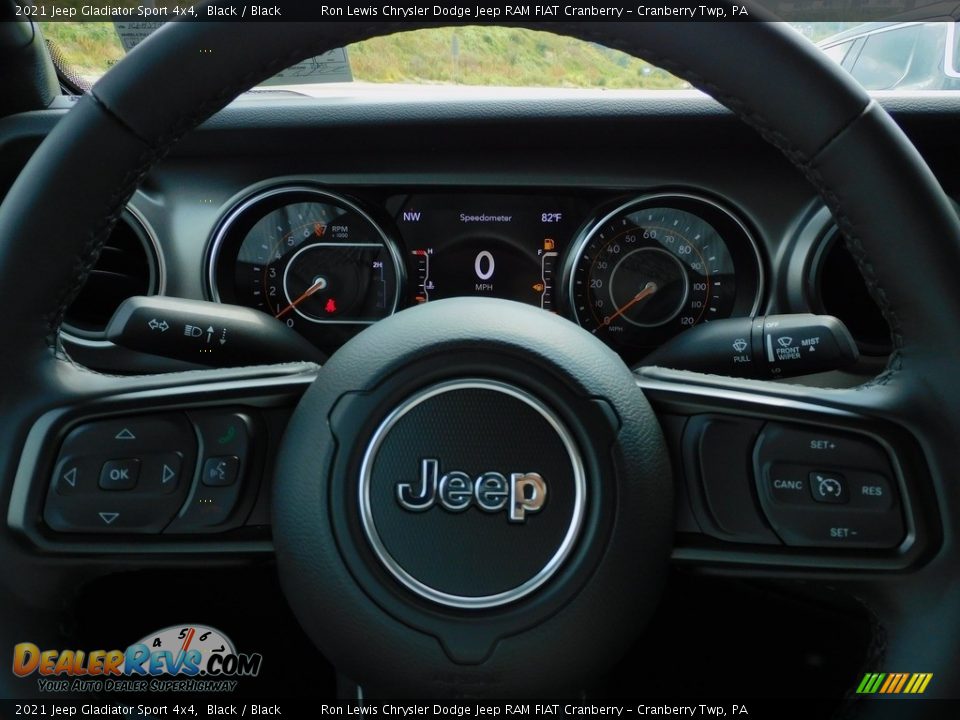 2021 Jeep Gladiator Sport 4x4 Black / Black Photo #19