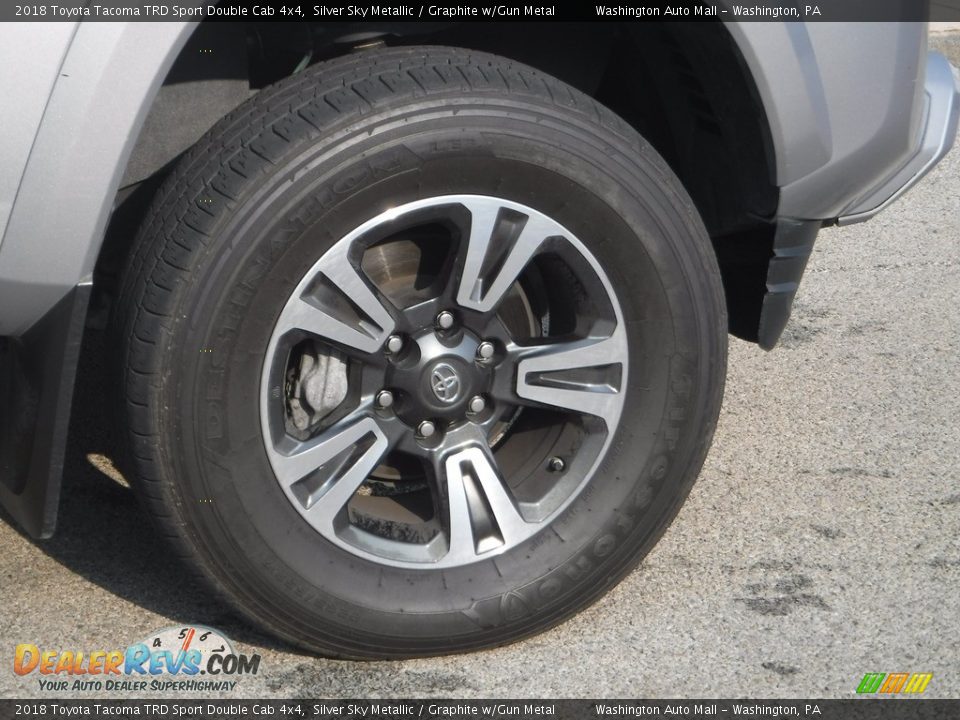 2018 Toyota Tacoma TRD Sport Double Cab 4x4 Silver Sky Metallic / Graphite w/Gun Metal Photo #10