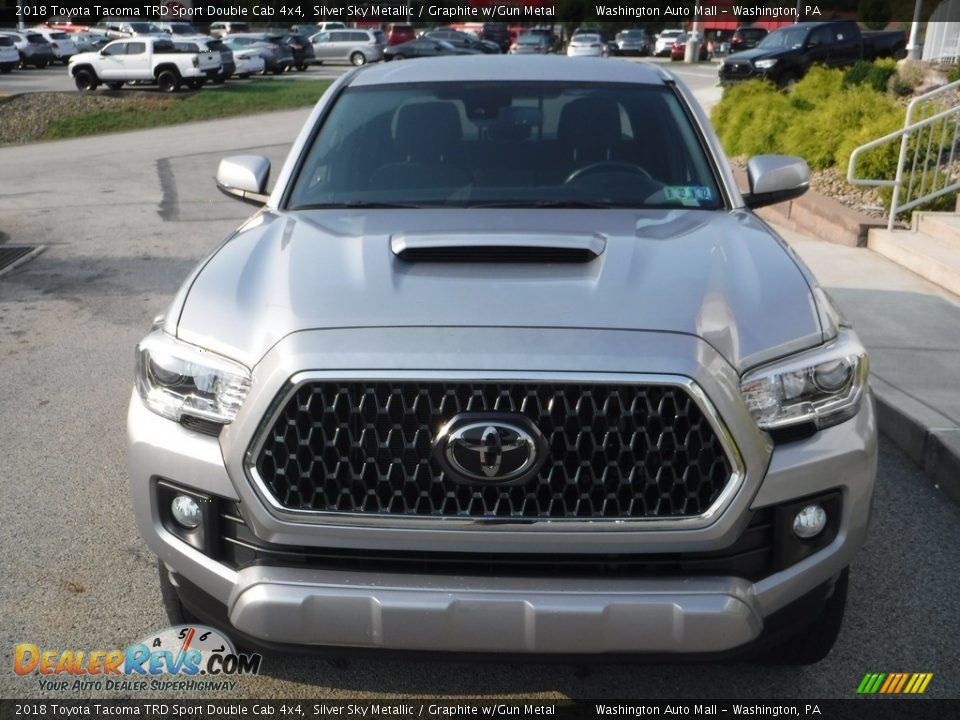 2018 Toyota Tacoma TRD Sport Double Cab 4x4 Silver Sky Metallic / Graphite w/Gun Metal Photo #12