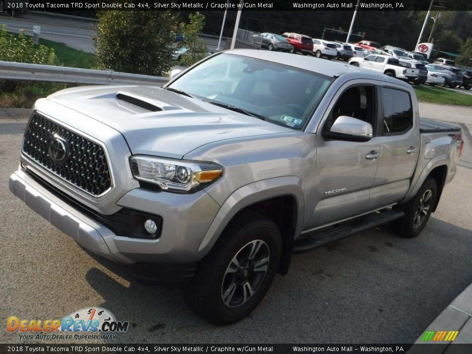 2018 Toyota Tacoma TRD Sport Double Cab 4x4 Silver Sky Metallic / Graphite w/Gun Metal Photo #13