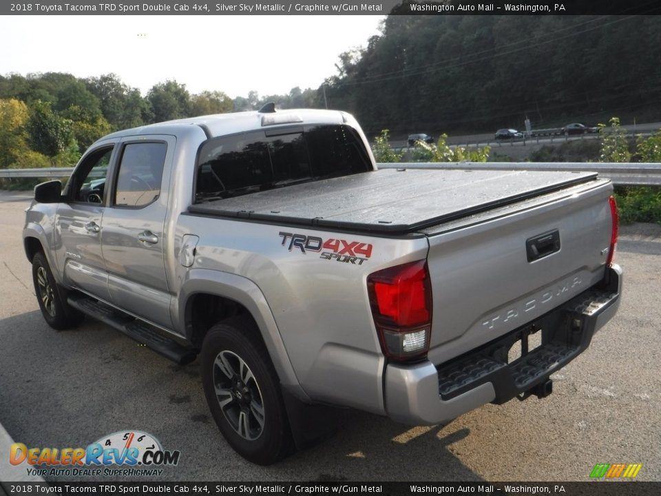 2018 Toyota Tacoma TRD Sport Double Cab 4x4 Silver Sky Metallic / Graphite w/Gun Metal Photo #15