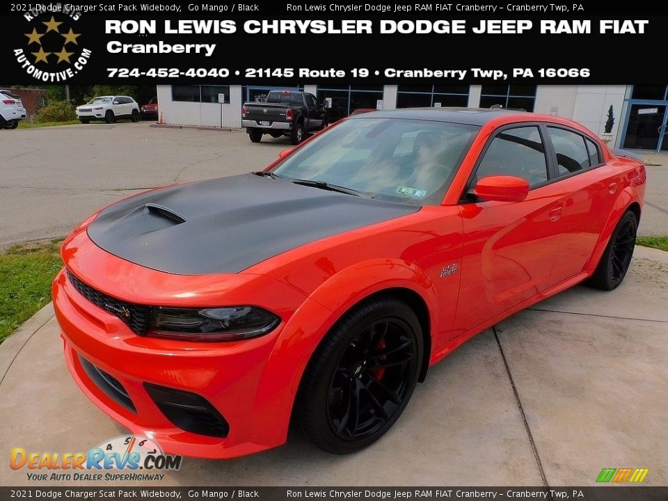 2021 Dodge Charger Scat Pack Widebody Go Mango / Black Photo #1