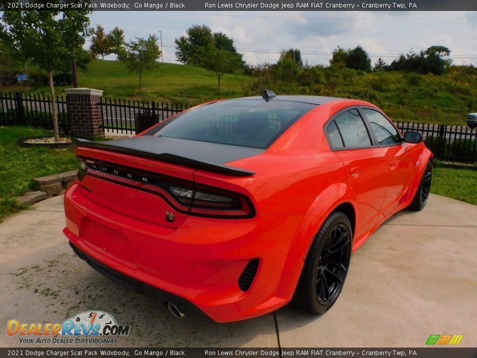 2021 Dodge Charger Scat Pack Widebody Go Mango / Black Photo #5