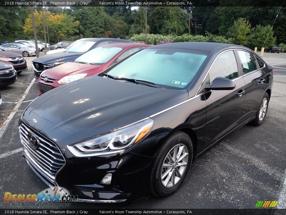 2018 Hyundai Sonata SE Phantom Black / Gray Photo #1