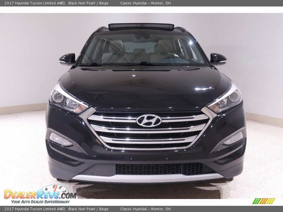 2017 Hyundai Tucson Limited AWD Black Noir Pearl / Beige Photo #2