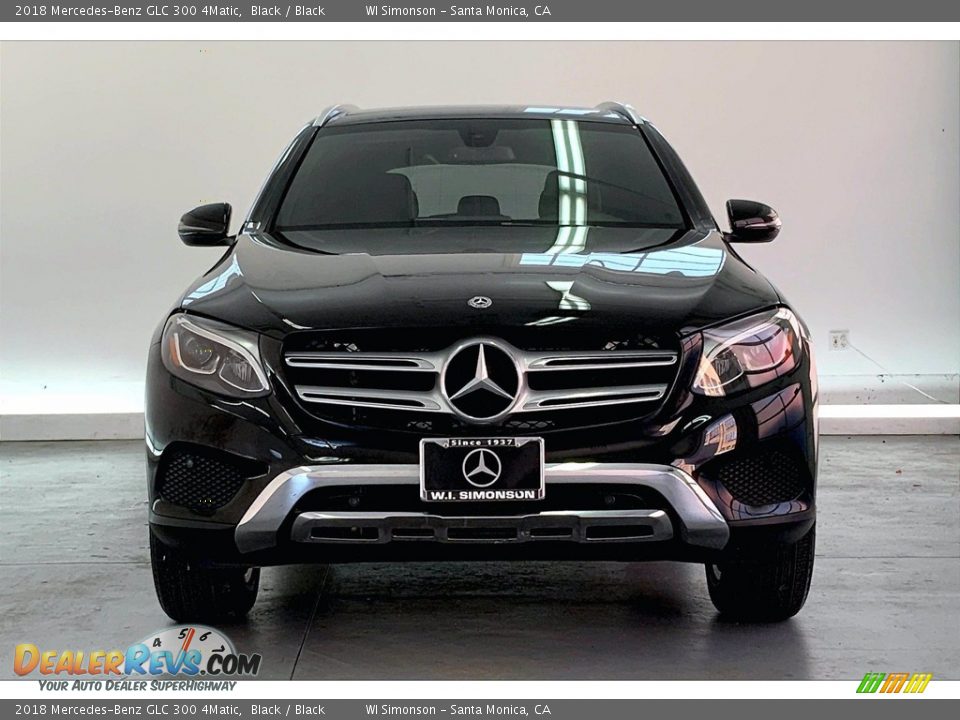 2018 Mercedes-Benz GLC 300 4Matic Black / Black Photo #2