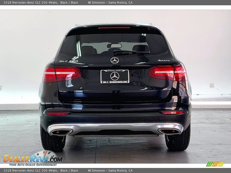 2018 Mercedes-Benz GLC 300 4Matic Black / Black Photo #3