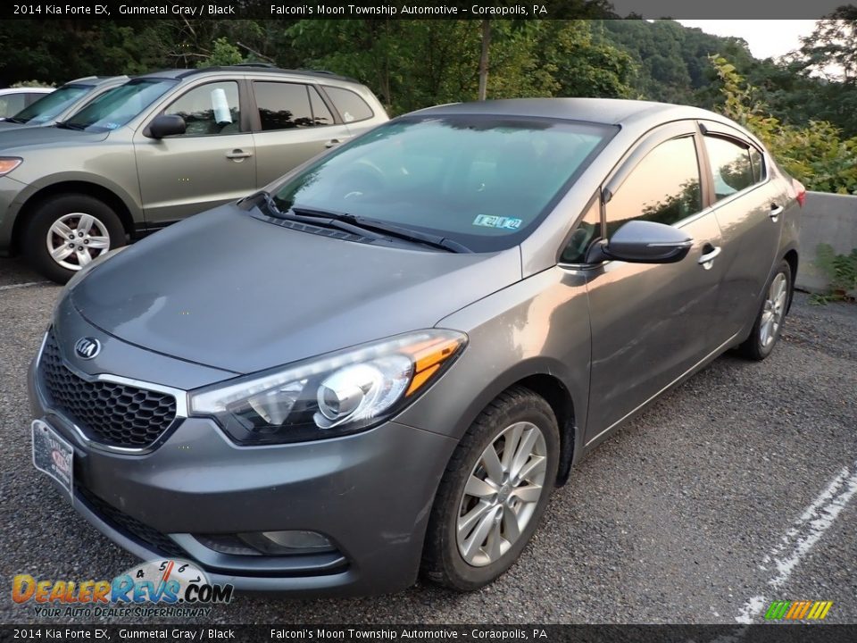 2014 Kia Forte EX Gunmetal Gray / Black Photo #1