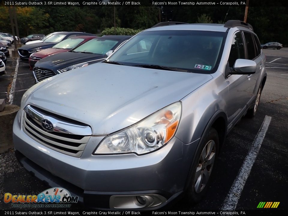 2011 Subaru Outback 3.6R Limited Wagon Graphite Gray Metallic / Off Black Photo #1