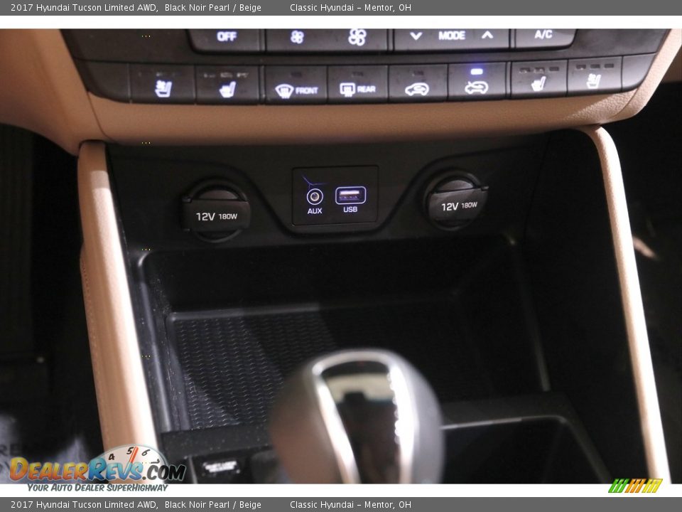 2017 Hyundai Tucson Limited AWD Black Noir Pearl / Beige Photo #13