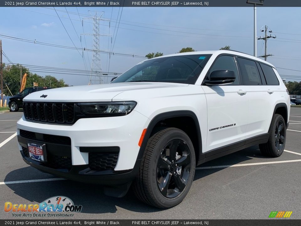 2021 Jeep Grand Cherokee L Laredo 4x4 Bright White / Black Photo #1