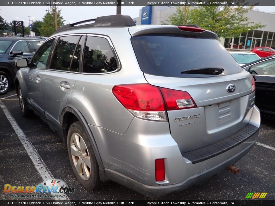 2011 Subaru Outback 3.6R Limited Wagon Graphite Gray Metallic / Off Black Photo #2