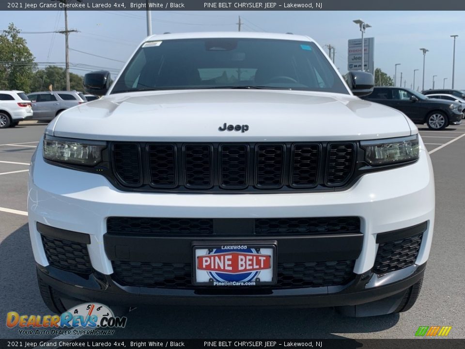 2021 Jeep Grand Cherokee L Laredo 4x4 Bright White / Black Photo #3