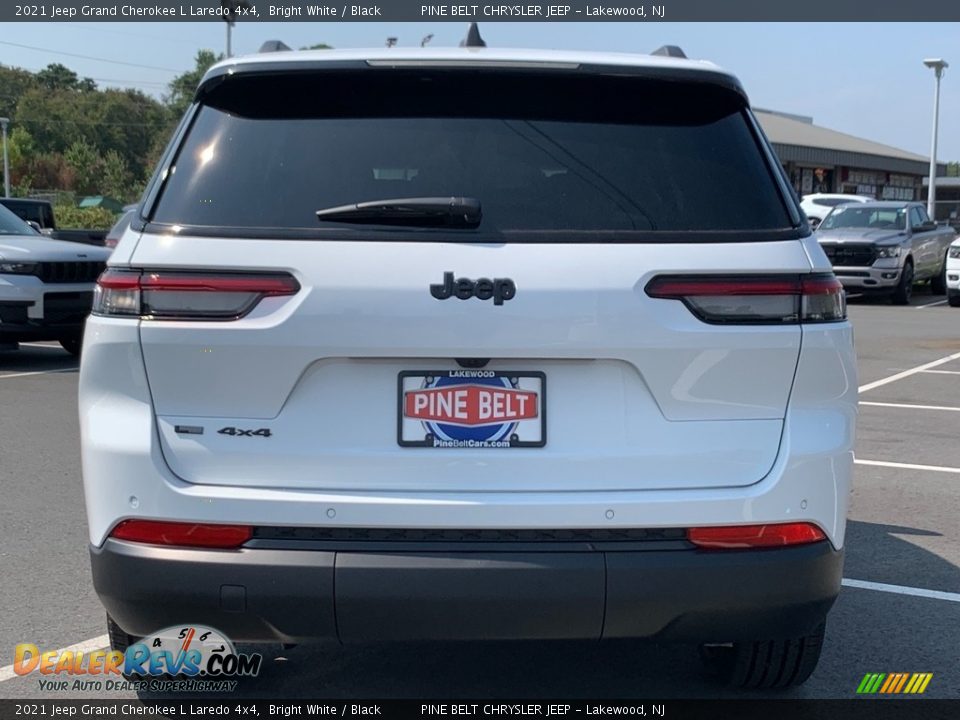 2021 Jeep Grand Cherokee L Laredo 4x4 Bright White / Black Photo #7