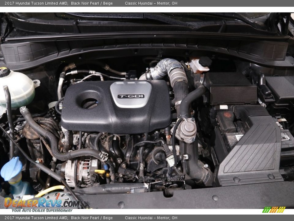 2017 Hyundai Tucson Limited AWD Black Noir Pearl / Beige Photo #19