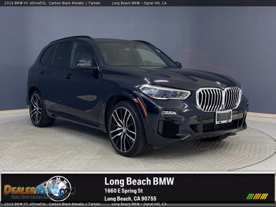 2019 BMW X5 xDrive50i Carbon Black Metallic / Tartufo Photo #1