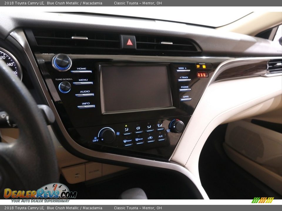 2018 Toyota Camry LE Blue Crush Metallic / Macadamia Photo #9