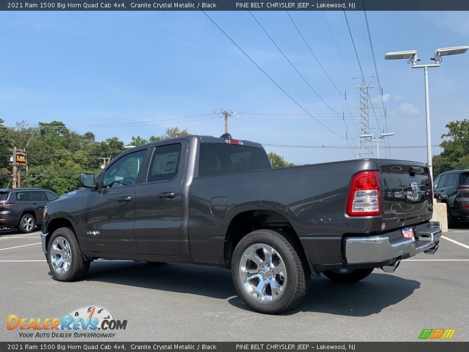 2021 Ram 1500 Big Horn Quad Cab 4x4 Granite Crystal Metallic / Black Photo #6