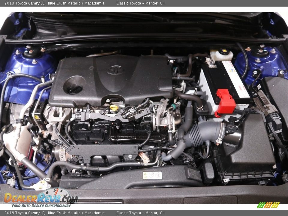 2018 Toyota Camry LE Blue Crush Metallic / Macadamia Photo #18