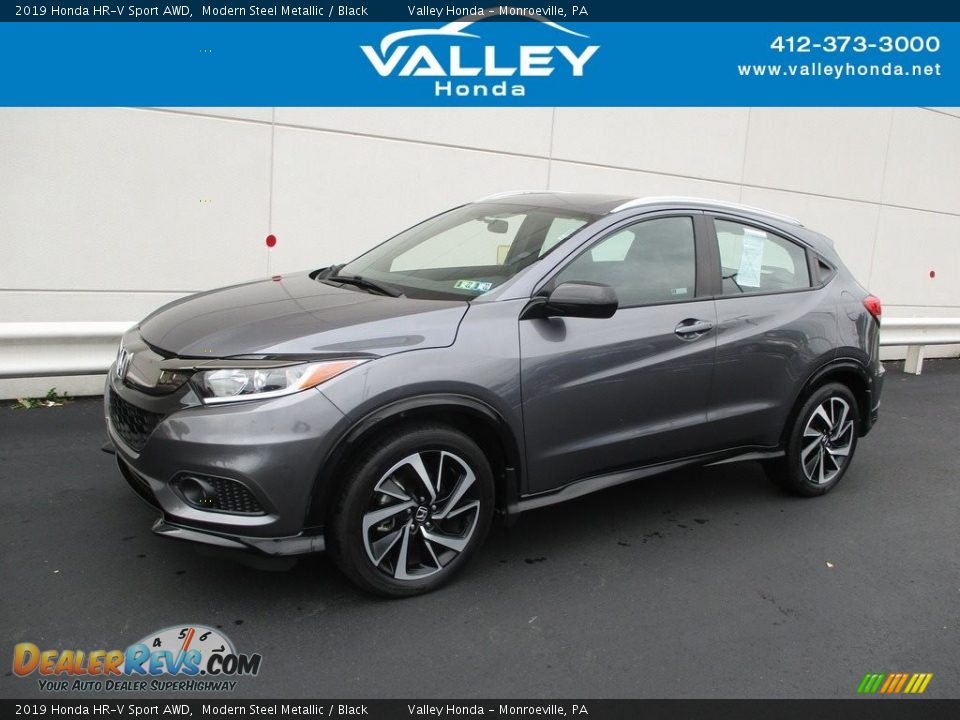 2019 Honda HR-V Sport AWD Modern Steel Metallic / Black Photo #1