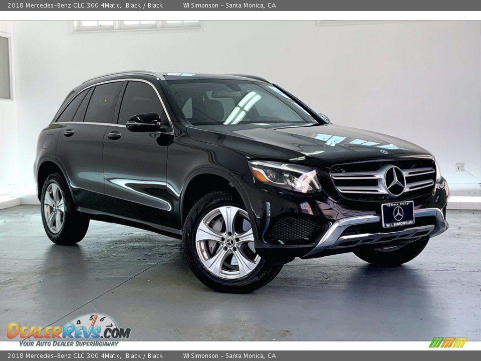 2018 Mercedes-Benz GLC 300 4Matic Black / Black Photo #34