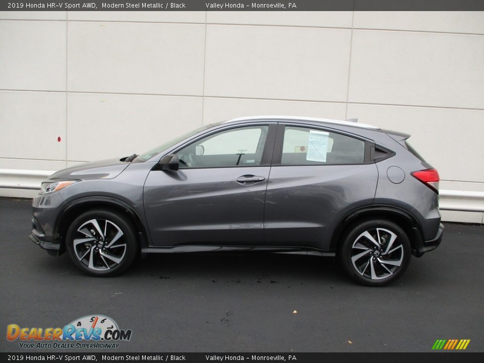 2019 Honda HR-V Sport AWD Modern Steel Metallic / Black Photo #2