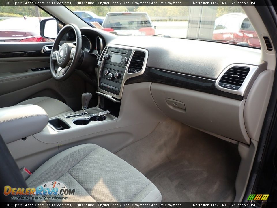 2012 Jeep Grand Cherokee Laredo 4x4 Brilliant Black Crystal Pearl / Dark Graystone/Medium Graystone Photo #6