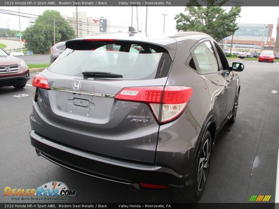 2019 Honda HR-V Sport AWD Modern Steel Metallic / Black Photo #5