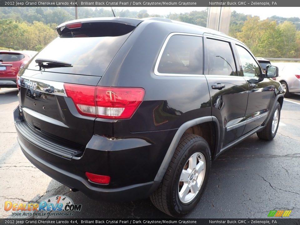 2012 Jeep Grand Cherokee Laredo 4x4 Brilliant Black Crystal Pearl / Dark Graystone/Medium Graystone Photo #9