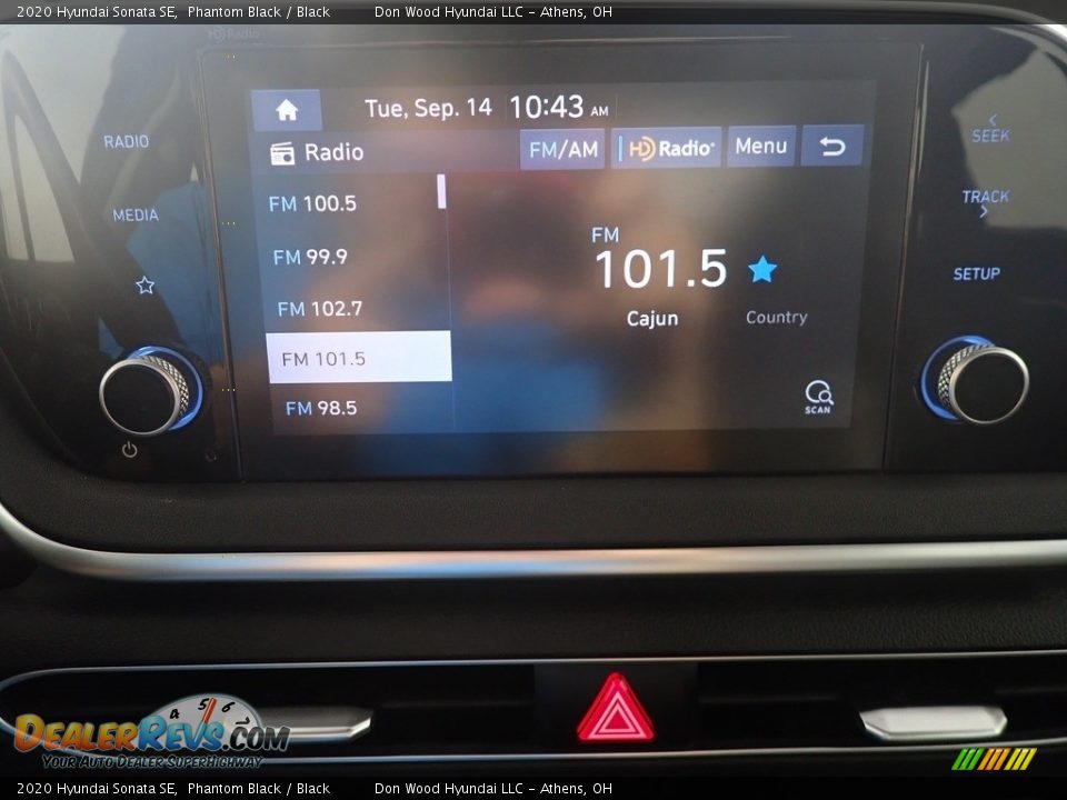 2020 Hyundai Sonata SE Phantom Black / Black Photo #26