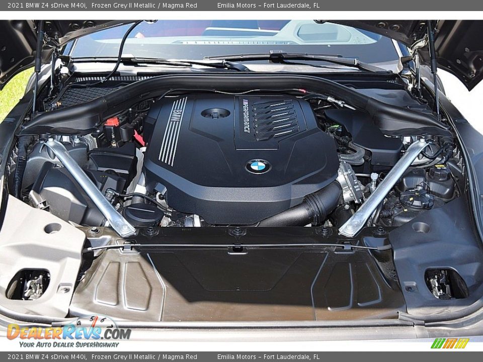 2021 BMW Z4 sDrive M40i 3.0 Liter M TwinPower Turbocharged DOHC 24-Valve VVT Inline 6 Cylinder Engine Photo #51