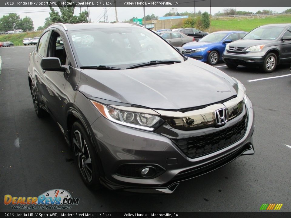 2019 Honda HR-V Sport AWD Modern Steel Metallic / Black Photo #8