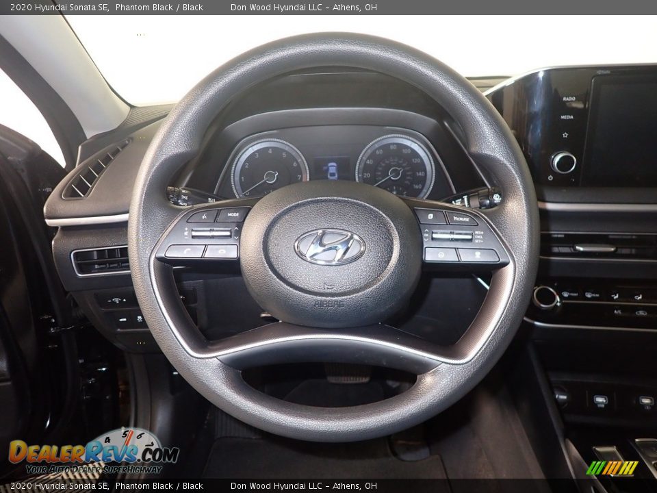 2020 Hyundai Sonata SE Phantom Black / Black Photo #27