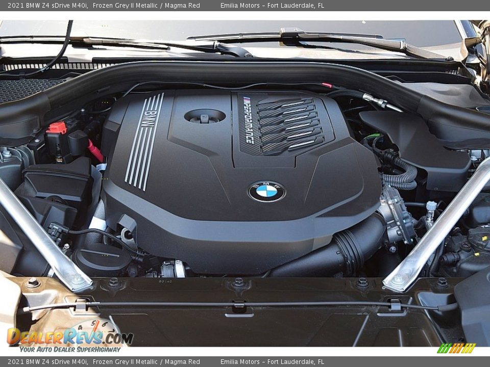 2021 BMW Z4 sDrive M40i 3.0 Liter M TwinPower Turbocharged DOHC 24-Valve VVT Inline 6 Cylinder Engine Photo #53