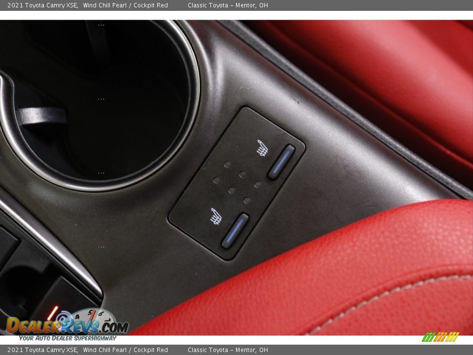 2021 Toyota Camry XSE Wind Chill Pearl / Cockpit Red Photo #14