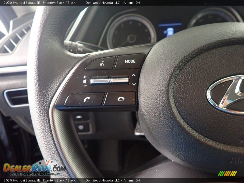 2020 Hyundai Sonata SE Phantom Black / Black Photo #29
