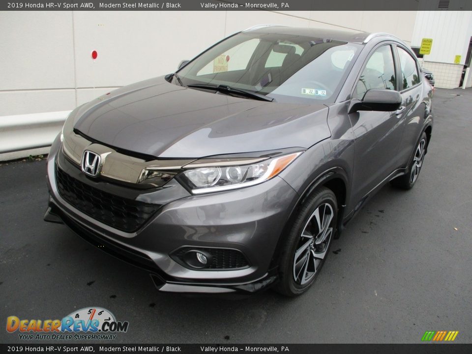 2019 Honda HR-V Sport AWD Modern Steel Metallic / Black Photo #10