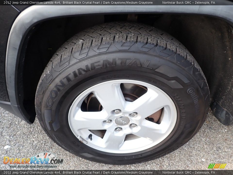 2012 Jeep Grand Cherokee Laredo 4x4 Brilliant Black Crystal Pearl / Dark Graystone/Medium Graystone Photo #14