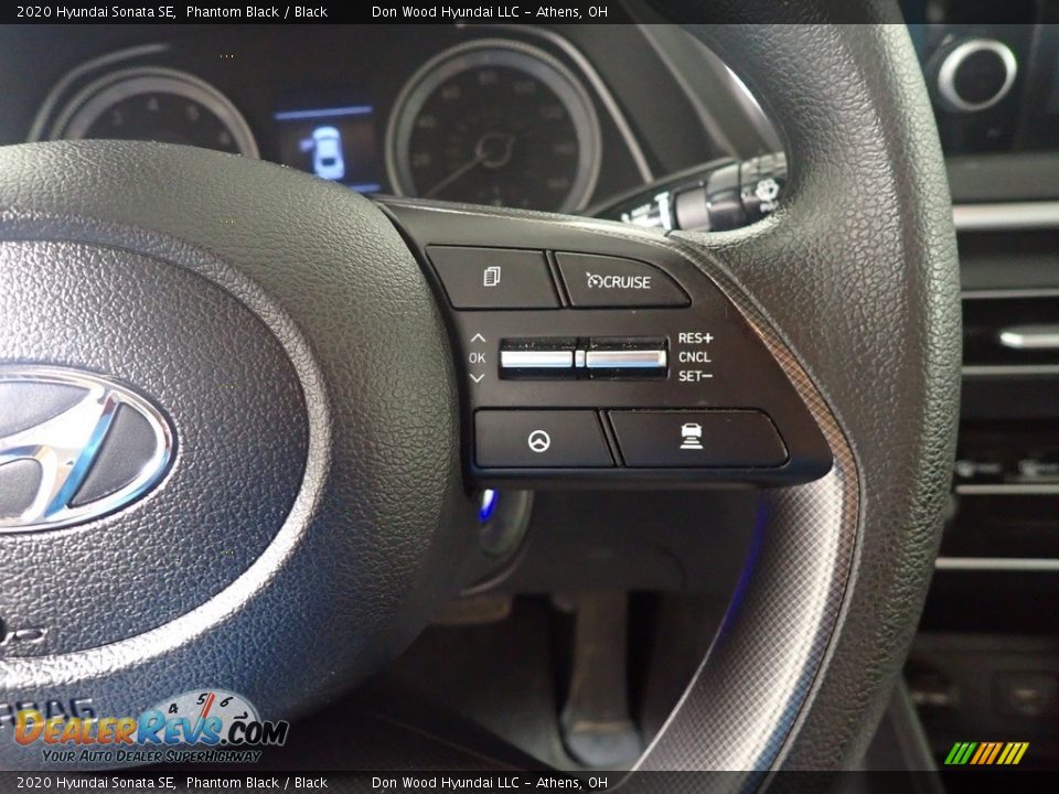 2020 Hyundai Sonata SE Phantom Black / Black Photo #30