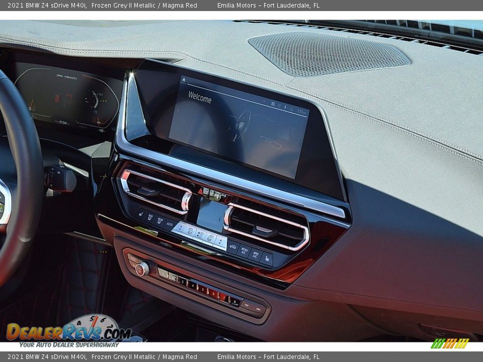 2021 BMW Z4 sDrive M40i Frozen Grey II Metallic / Magma Red Photo #57