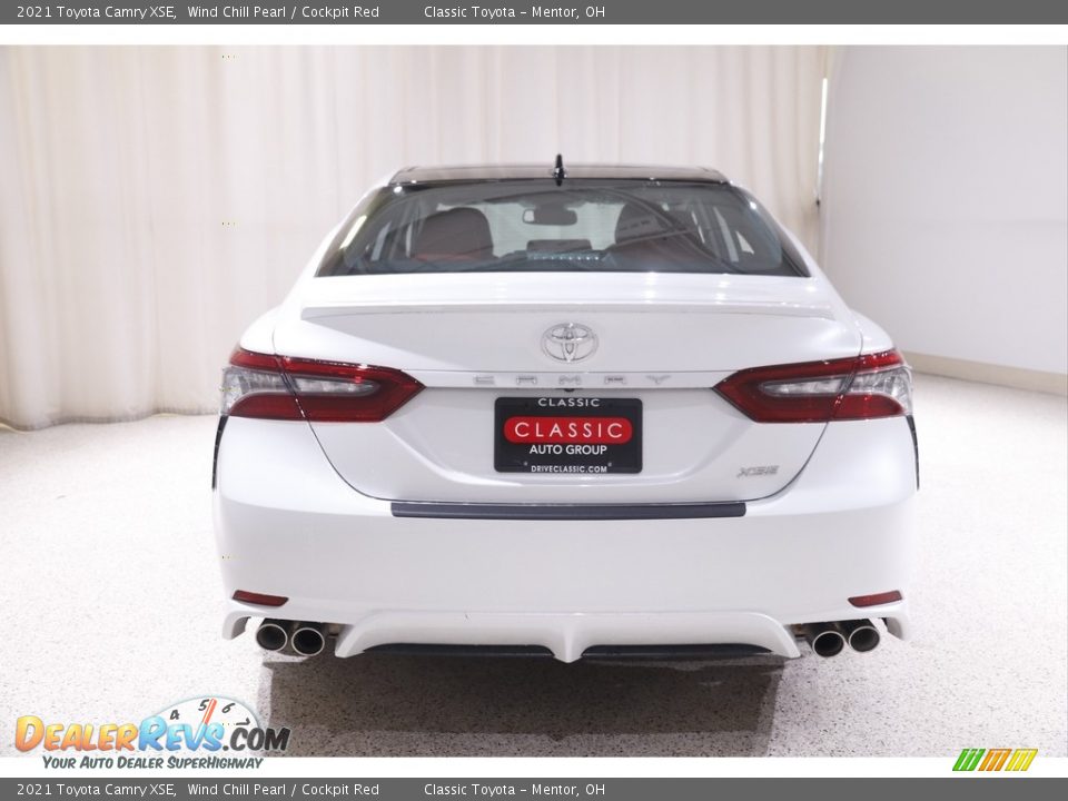 2021 Toyota Camry XSE Wind Chill Pearl / Cockpit Red Photo #18