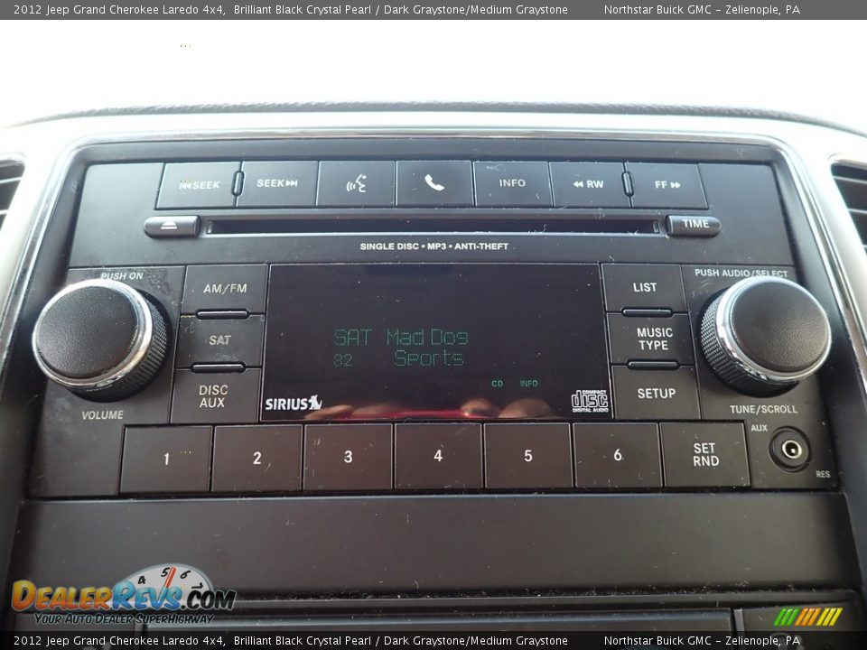 2012 Jeep Grand Cherokee Laredo 4x4 Brilliant Black Crystal Pearl / Dark Graystone/Medium Graystone Photo #22