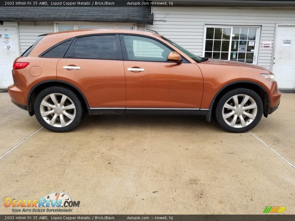 2003 Infiniti FX 35 AWD Liquid Copper Metallic / Brick/Black Photo #2