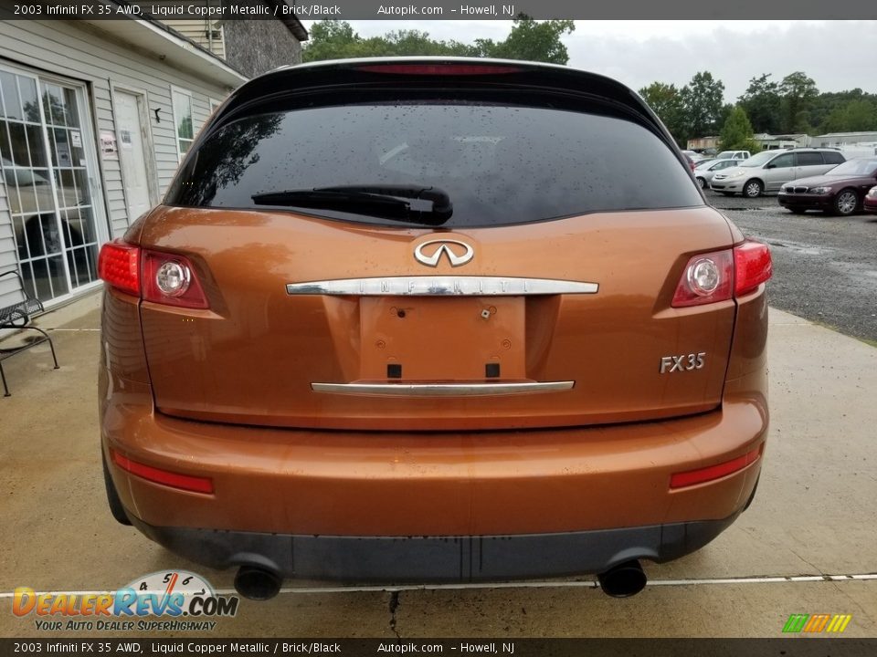 2003 Infiniti FX 35 AWD Liquid Copper Metallic / Brick/Black Photo #4