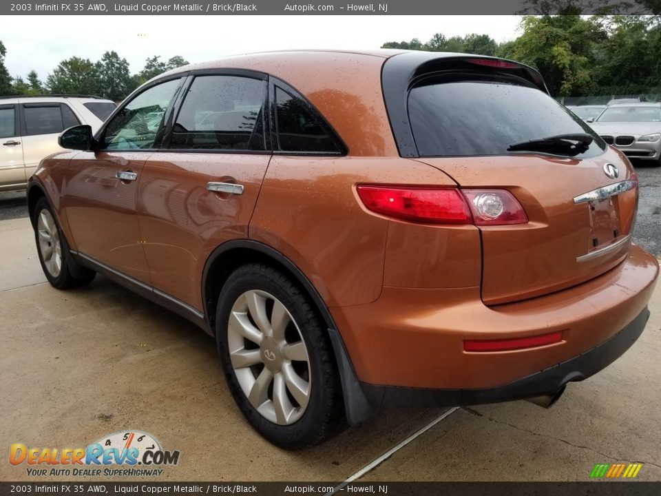 2003 Infiniti FX 35 AWD Liquid Copper Metallic / Brick/Black Photo #5