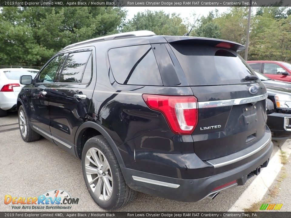 2019 Ford Explorer Limited 4WD Agate Black / Medium Black Photo #4