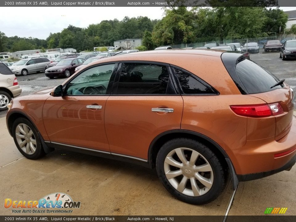 2003 Infiniti FX 35 AWD Liquid Copper Metallic / Brick/Black Photo #6